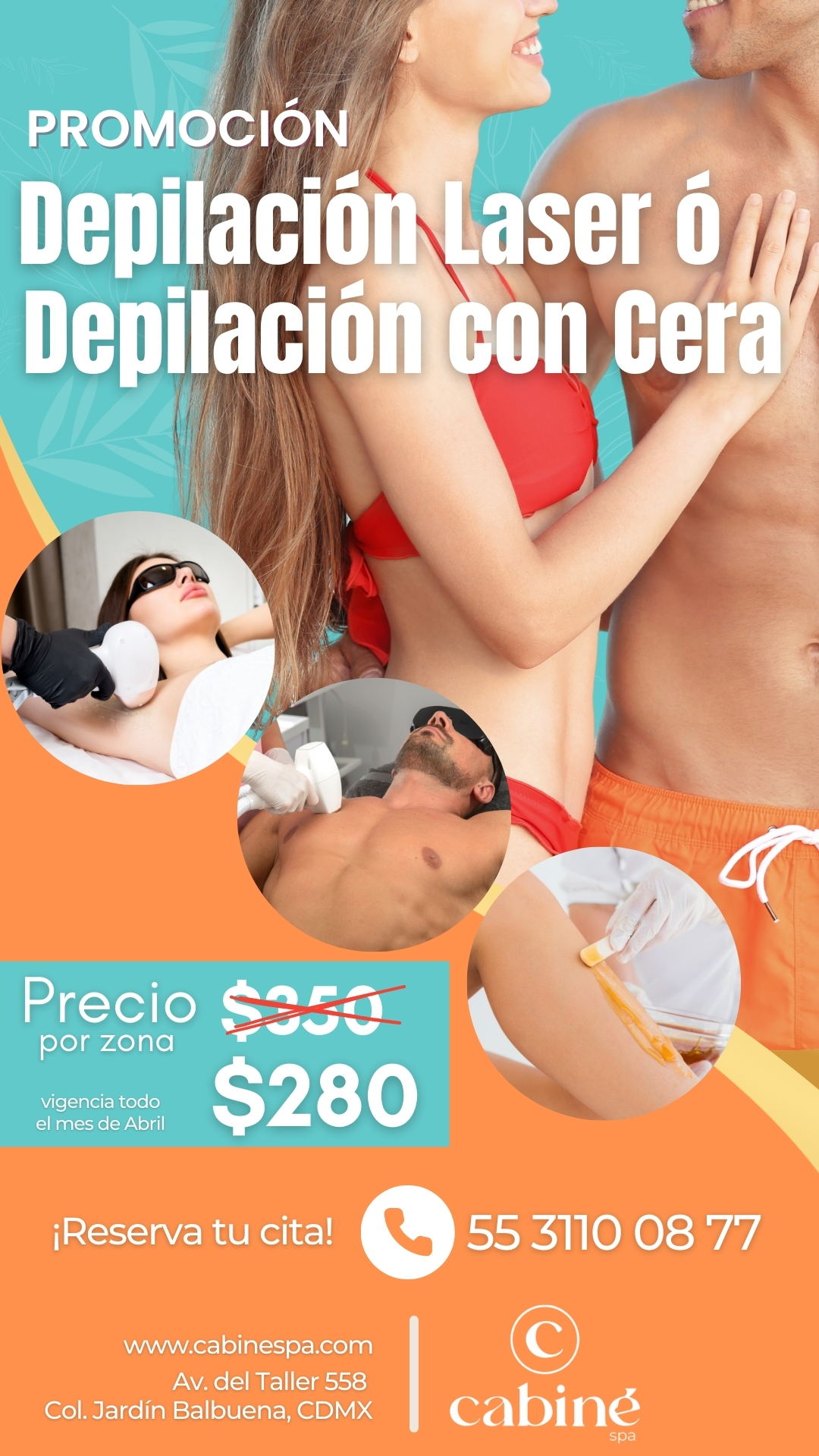 PROMO DEPILACIÓN LASER O CERA ABRIL